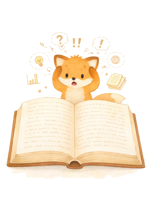 Zorrito leyendo sobre crianza